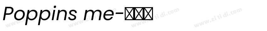 Poppins me字体转换